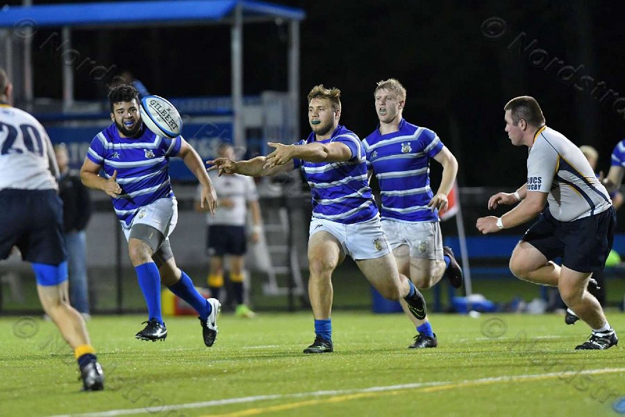 Wheaton Men\'s Rugby vs Mass Maritime.  Photo by Keith Nordstrom